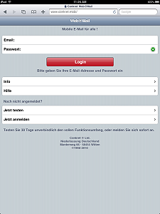 einfacher Login allein mit Email-Adresse und Passwort