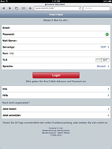 Login in beliebige IMAP und POP3-Postfcher