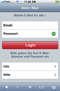 einfacher Login allein mit Email-Adresse und Passwort