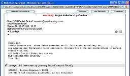Virenwarnung in einem angezeigten Mail